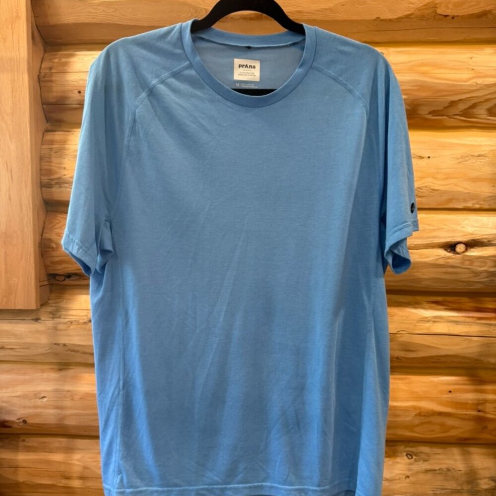 prAna - Men's Mission Trails Short Sleeve T Shirt - Blue